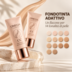 Omelia CC Siero | Fondotinta Coreano Idratante | Tonalità Adattiva ed Effetto Naturale Senza Maschera