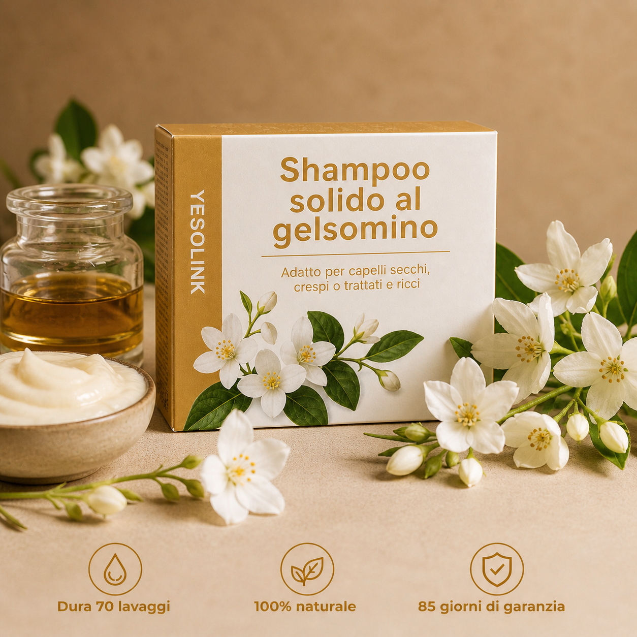 Shampoo solido x capelli secchi