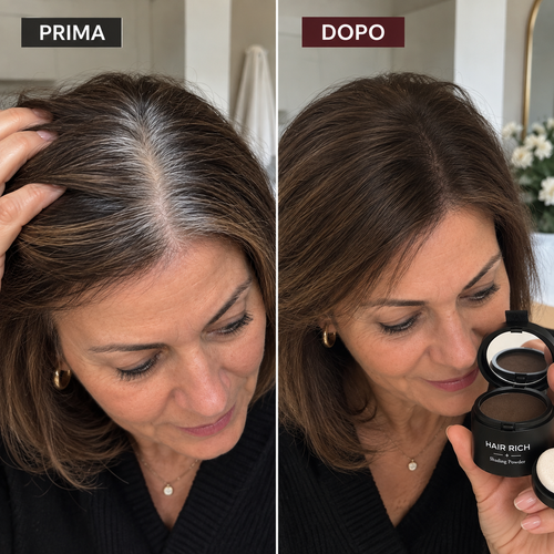 Hair Rich | Coprente per Capelli Bianchi e Diradati | Effetto Naturale e Copertura Immediata