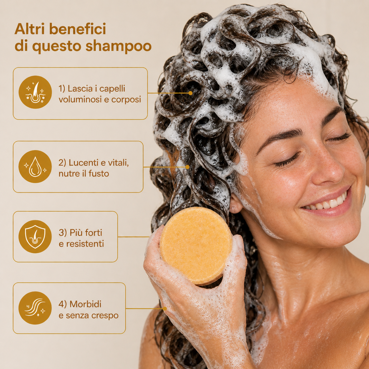 Shampoo solido x capelli secchi