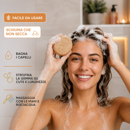Shampoo solido per capelli Grassi