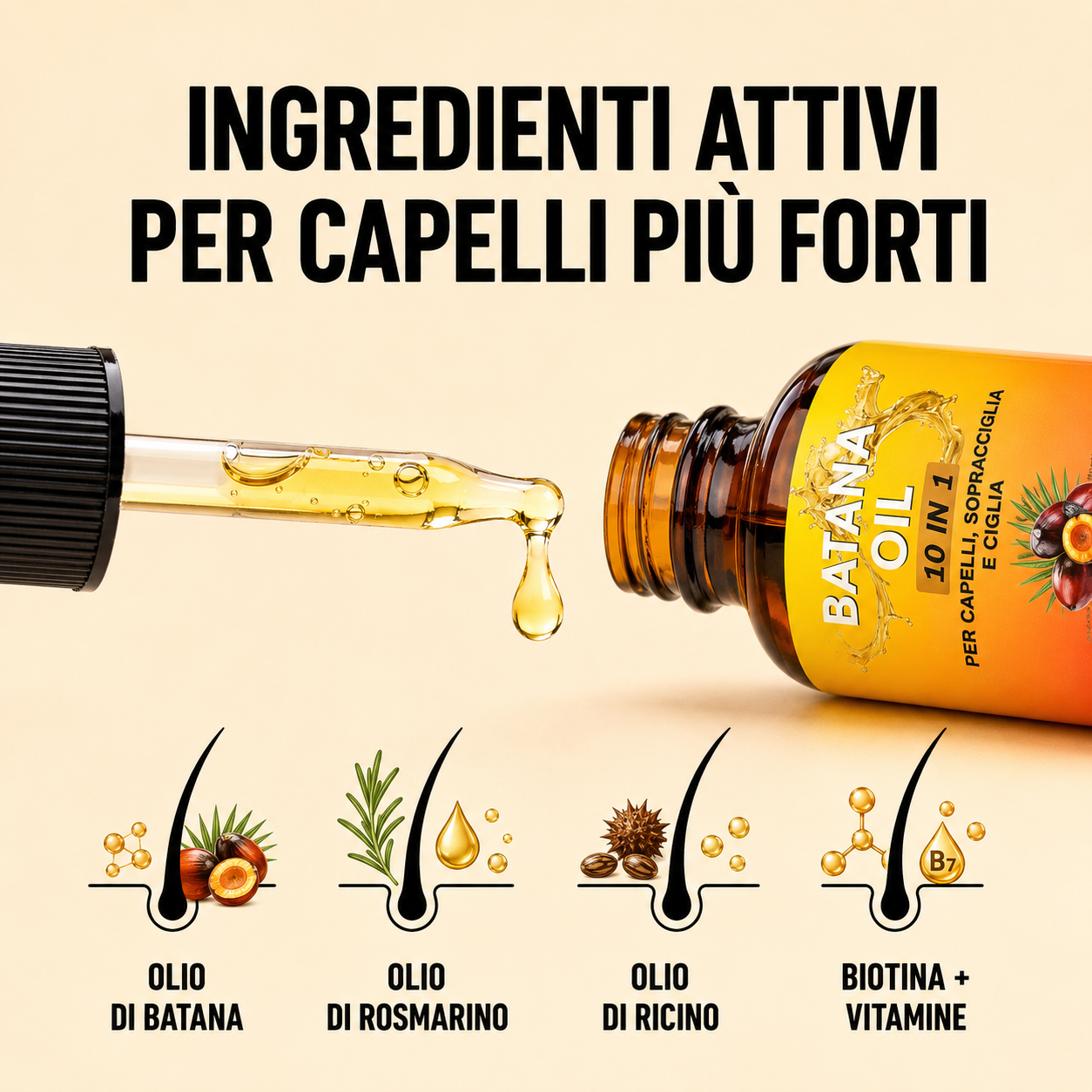 Siero Batana 10 in 1 – Ripara, Nutre e Rivitalizza i Tuoi Capelli