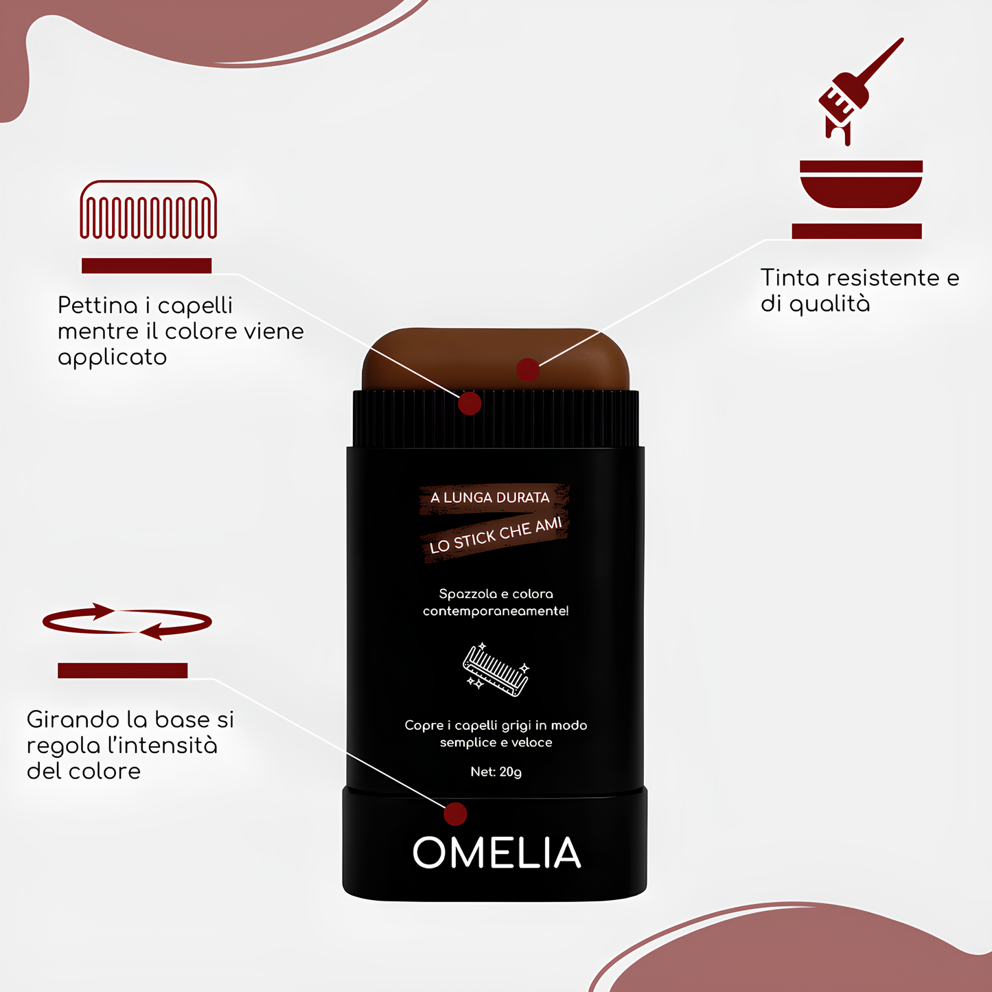 Pettine Colorante per Capelli – Ritocco Rapido