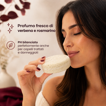 Shampoo solido rivitalizzante al rosmarino