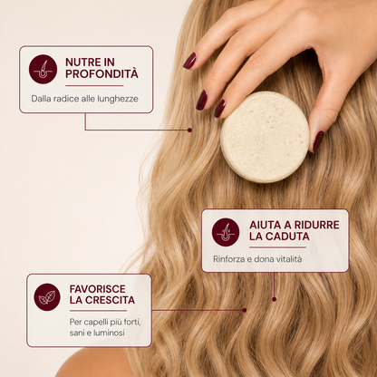 Shampoo solido rivitalizzante al rosmarino