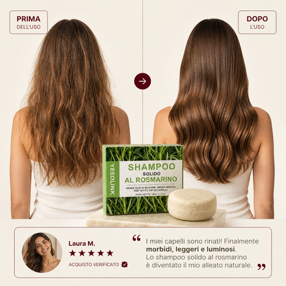 Shampoo solido rivitalizzante al rosmarino