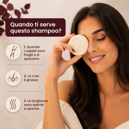 Shampoo solido rivitalizzante al rosmarino