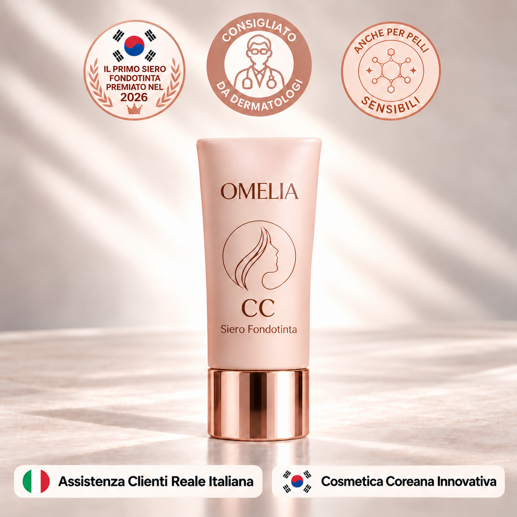 Omelia CC Siero | Fondotinta Coreano Idratante | Tonalità Adattiva ed Effetto Naturale Senza Maschera